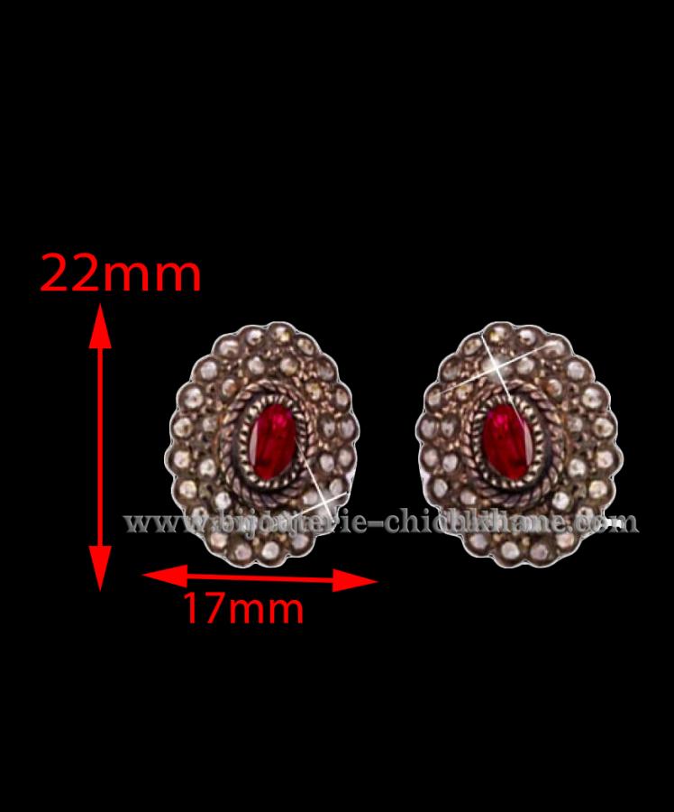 Bijoux en ligne Boucles D'oreilles Diamants Rose ''Chichkhane'' 30414