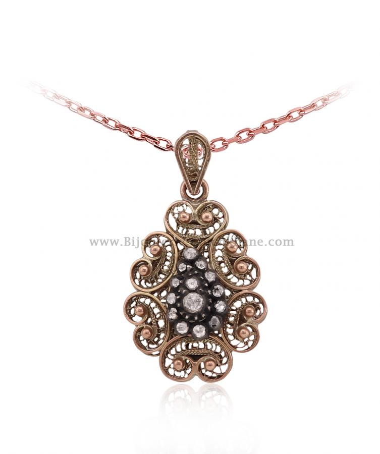 Bijoux en ligne Pendentif Diamants Blanc ''Chichkhane'' 34126