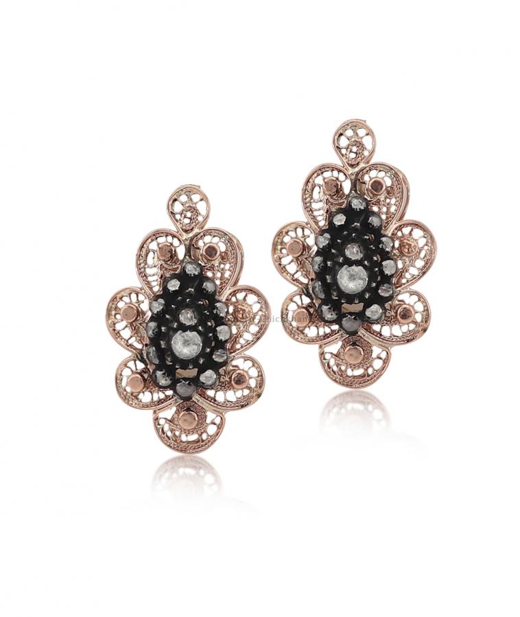 Bijoux en ligne Boucles D'oreilles Diamants Blanc ''Chichkhane'' 36258