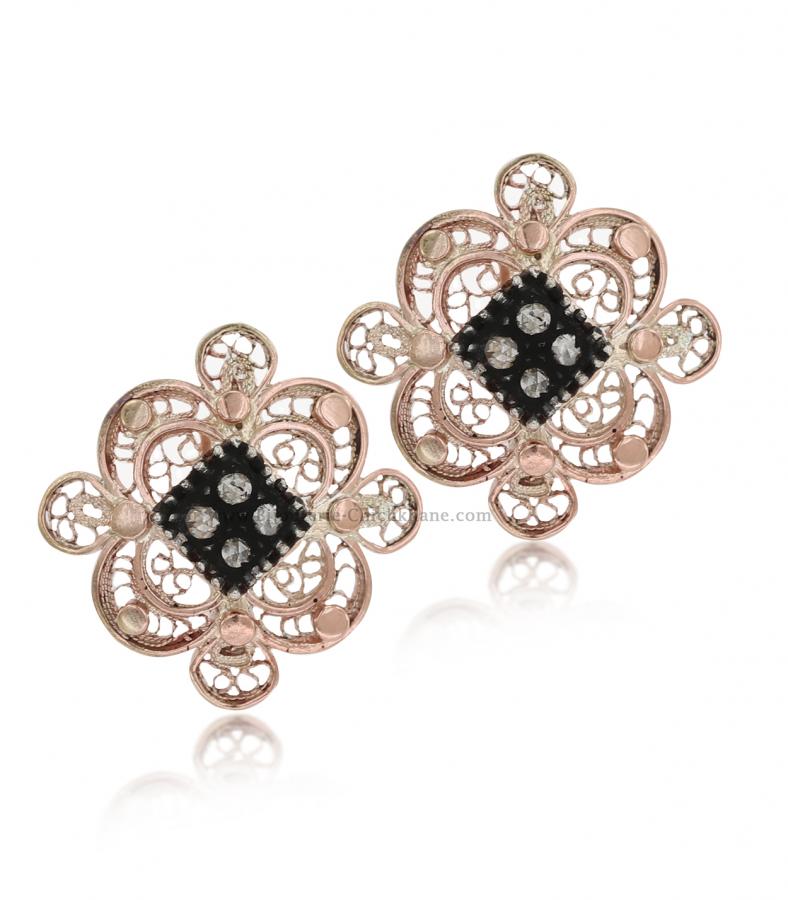 Bijoux en ligne Boucles D'oreilles Diamants Blanc ''Chichkhane'' 36266