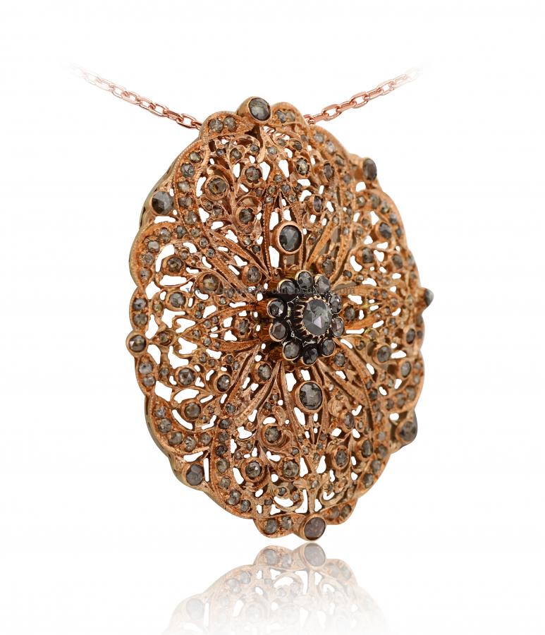 Bijoux en ligne Pendentif Diamants Rose ''Chichkhane'' 43103