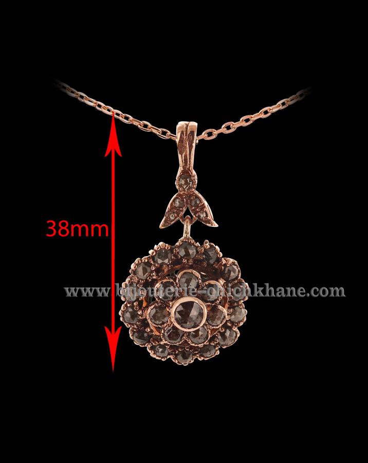 Bijoux en ligne Pendentif Diamants Rose ''Chichkhane'' 44493