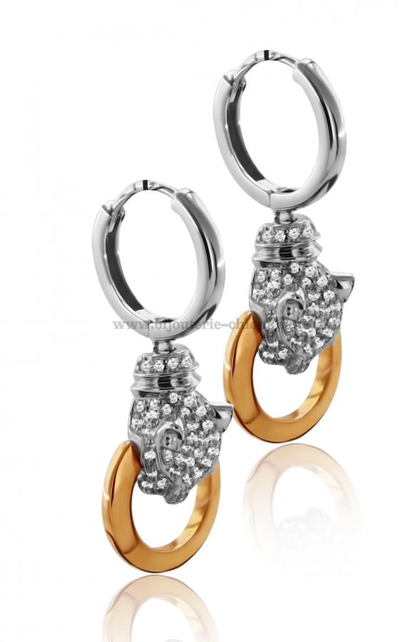 Bijoux en ligne Boucles D'oreilles Diamants 45252