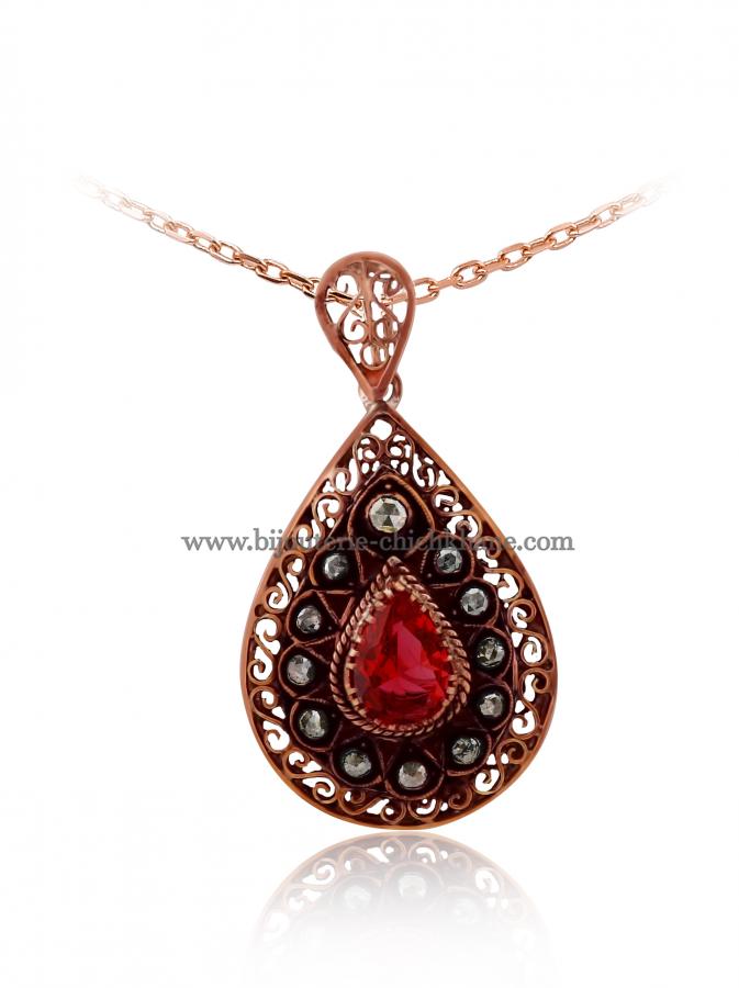 Bijoux en ligne Pendentif Diamants Rose ''Chichkhane'' 46862