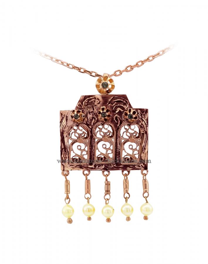 Bijoux en ligne Pendentif Diamants Rose ''Chichkhane'' 47259