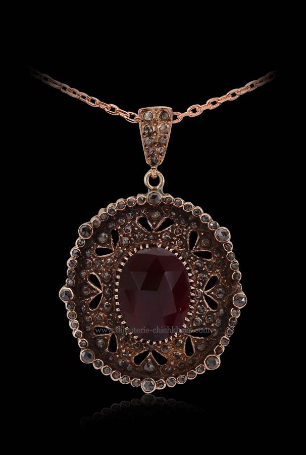 Bijoux en ligne Pendentif Diamants Rose ''Chichkhane'' 47997