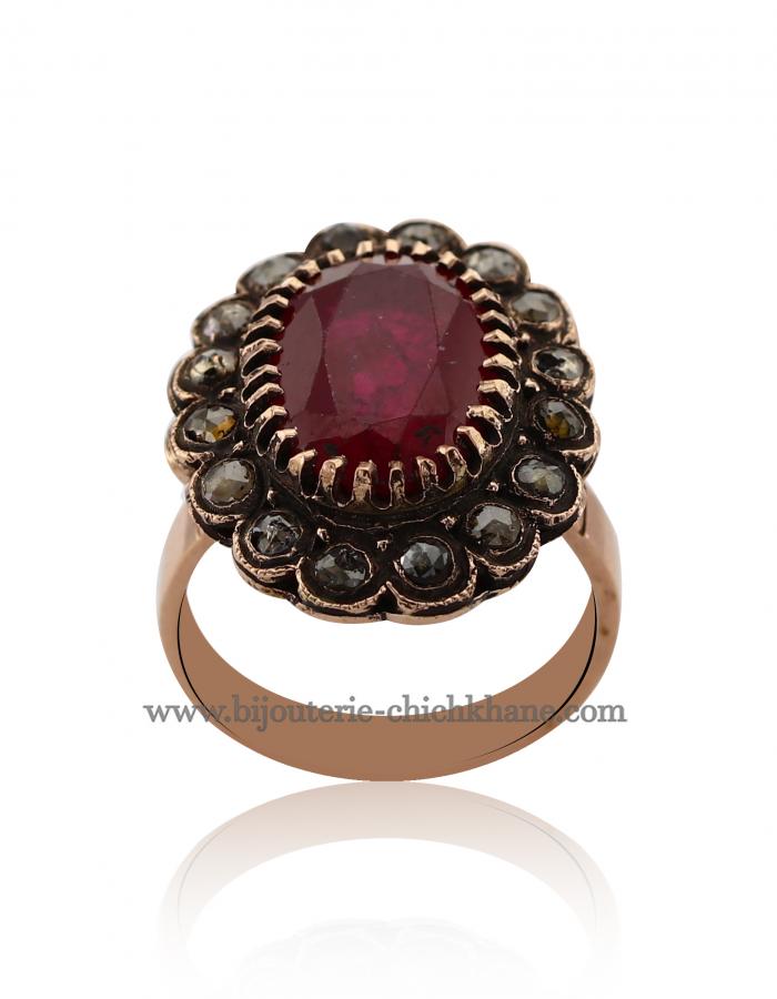 Bijoux en ligne Bague Diamants Rose ''Chichkhane'' 48003