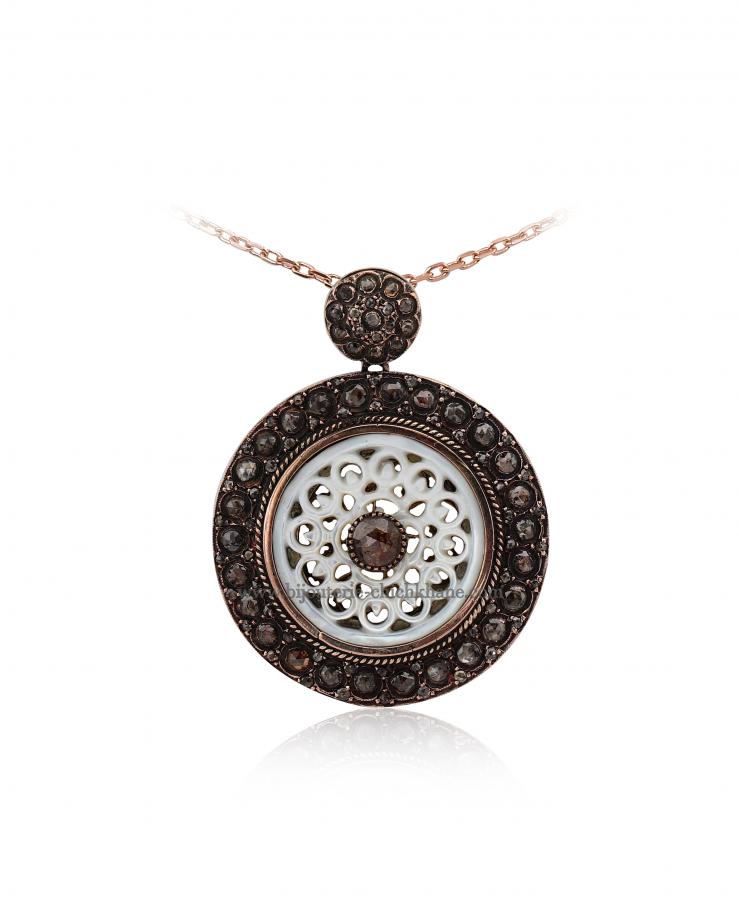 Bijoux en ligne Pendentif Diamants Rose ''Chichkhane'' 48025