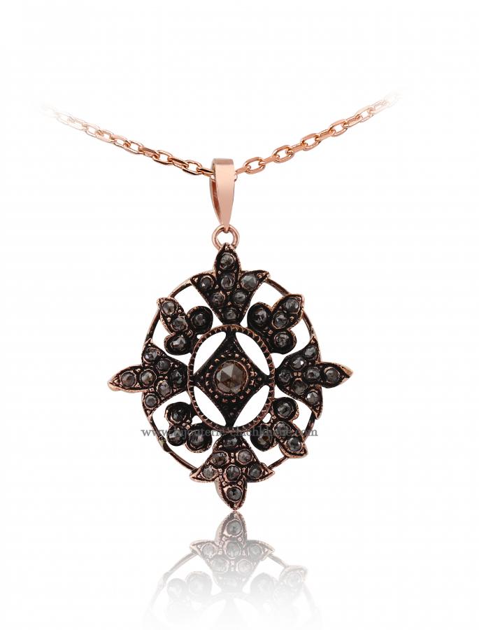 Bijoux en ligne Pendentif Diamants Rose ''Chichkhane'' 48385
