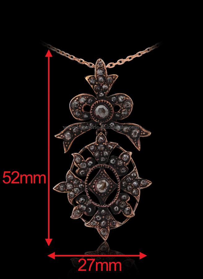 Bijoux en ligne Pendentif Diamants Rose ''Chichkhane'' 48388