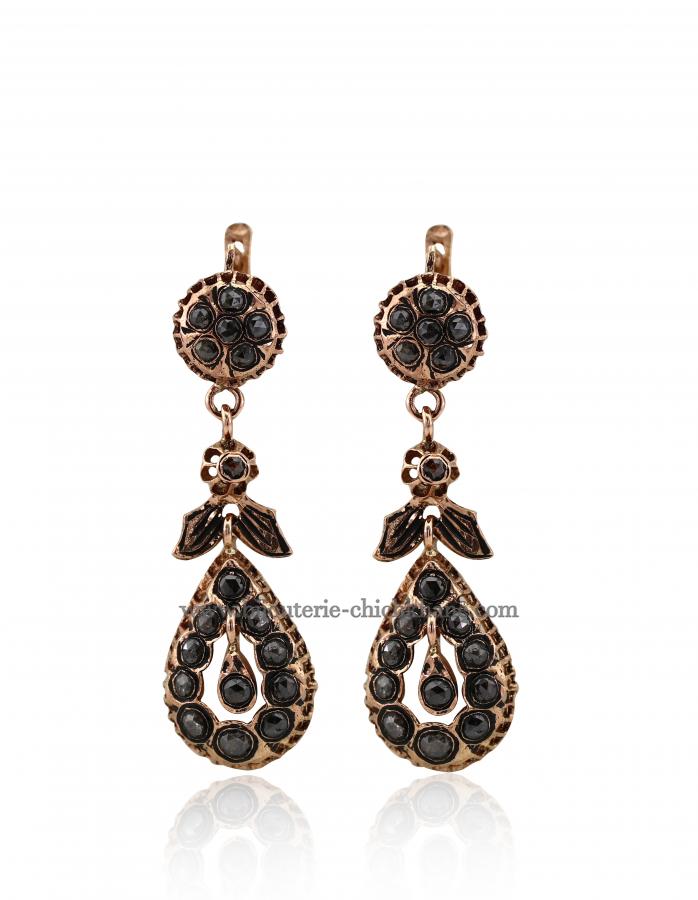 Bijoux en ligne Boucles D'oreilles Diamants Rose ''Chichkhane'' 50797