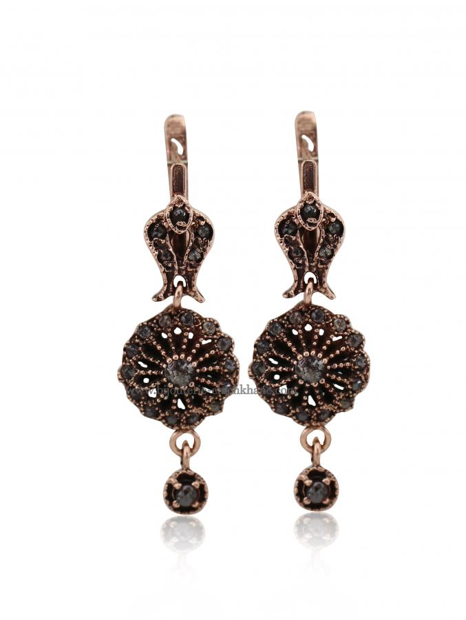 Bijoux en ligne Boucles D'oreilles Diamants Rose ''Chichkhane'' 48681