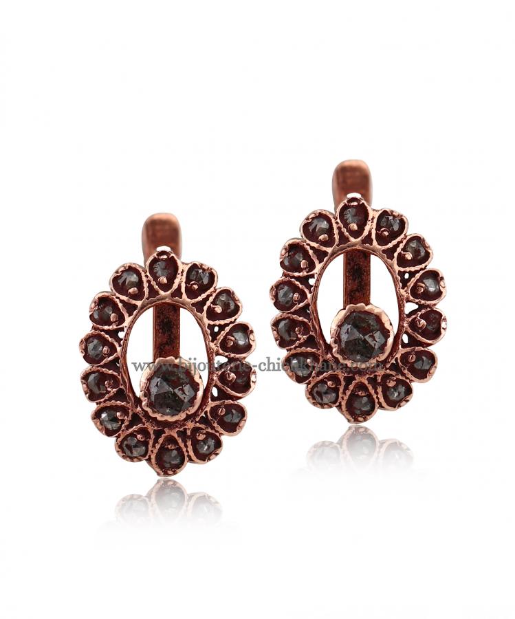 Bijoux en ligne Boucles D'oreilles Diamants Rose ''Chichkhane'' 48731