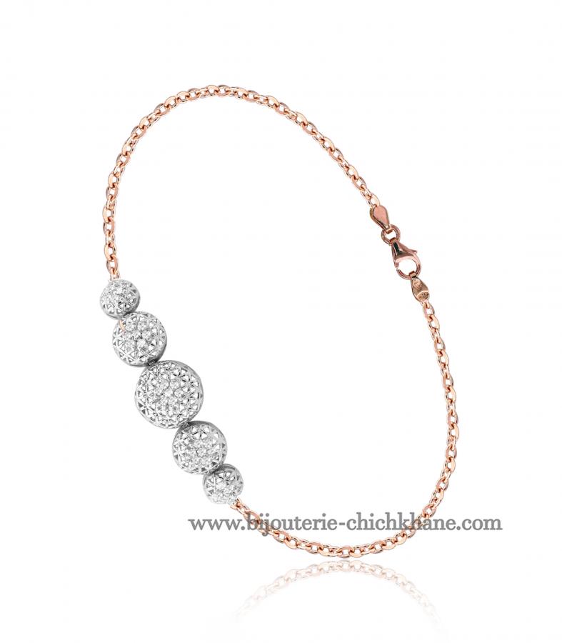 Bijoux en ligne Gourmette Zircon 49243