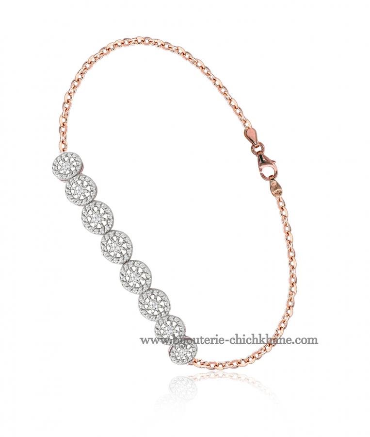 Bijoux en ligne Gourmette Zircon 49262