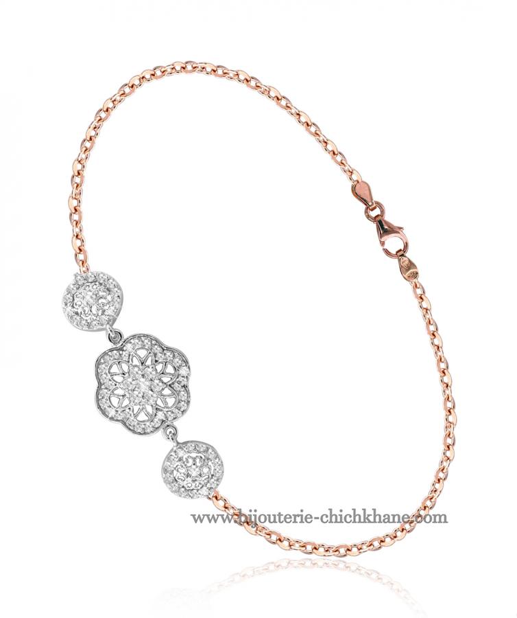 Bijoux en ligne Gourmette Zircon 49272