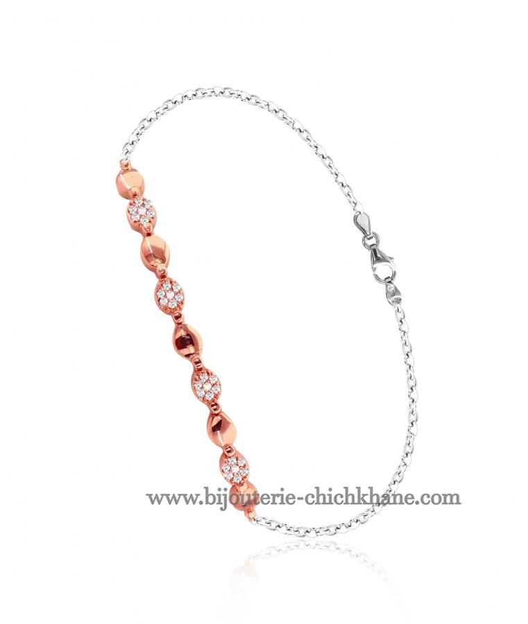 Bijoux en ligne Gourmette Zircon 49289