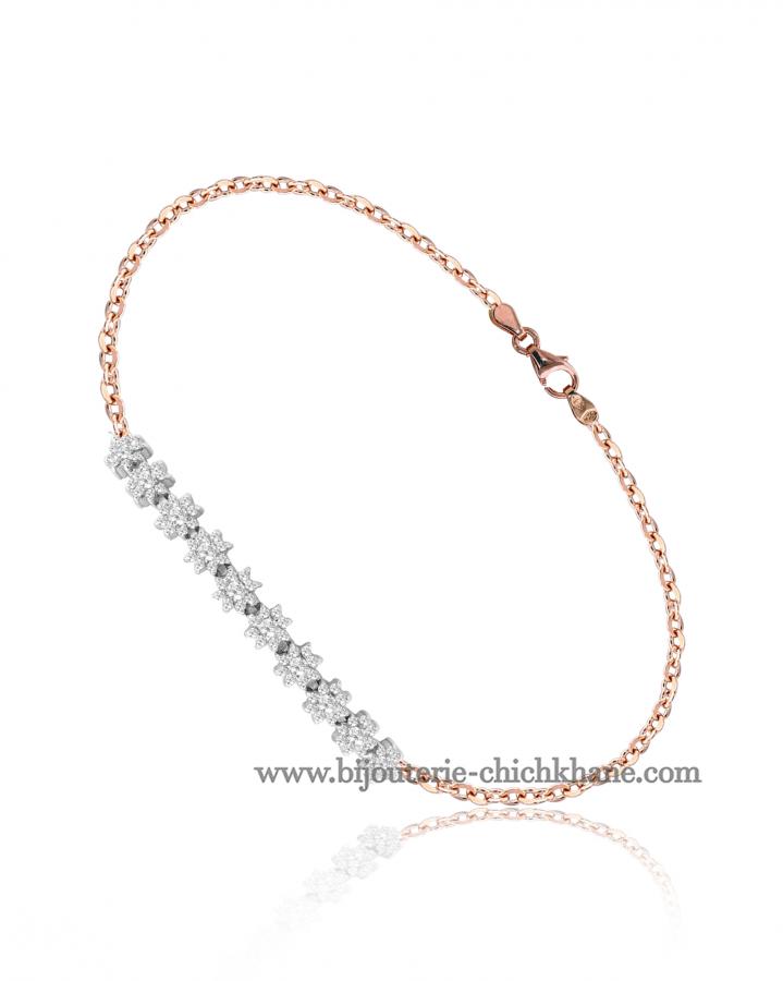 Bijoux en ligne Gourmette Zircon 49327