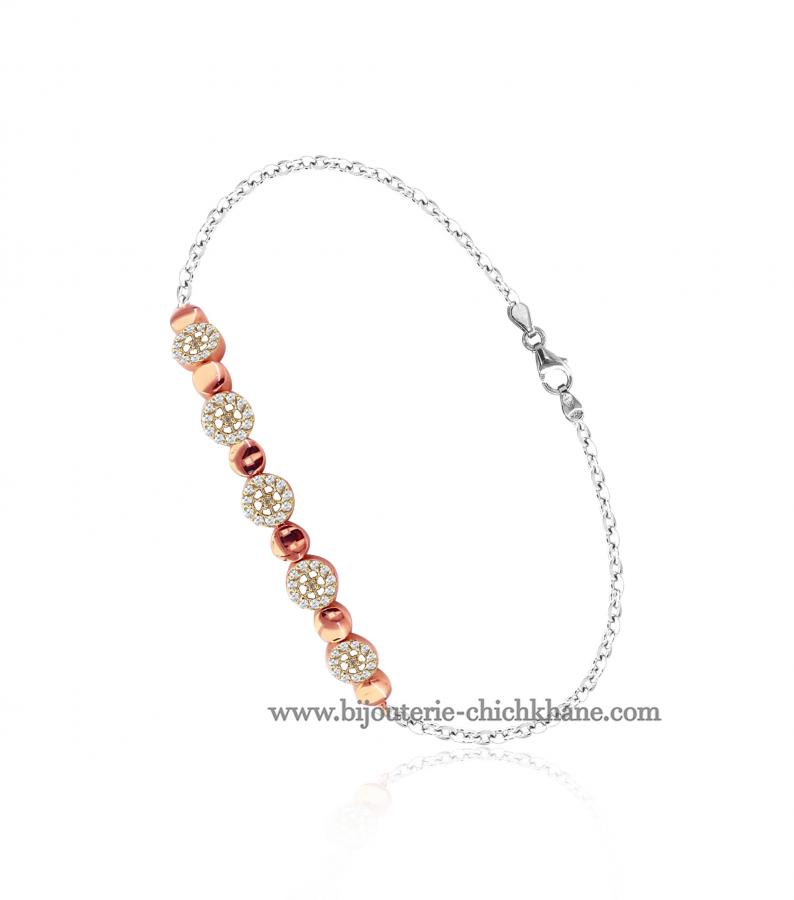 Bijoux en ligne Gourmette Zircon 49338