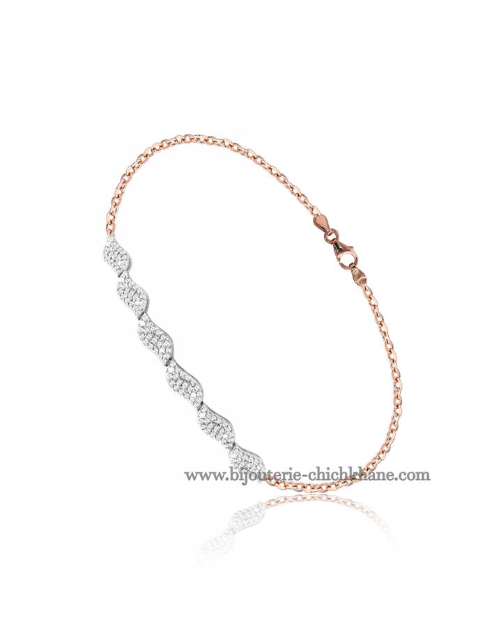 Bijoux en ligne Gourmette Zircon 49384