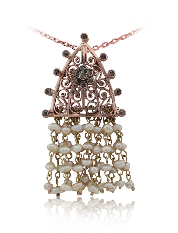 Bijoux en ligne Pendentif Diamants Rose ''Chichkhane'' 51335