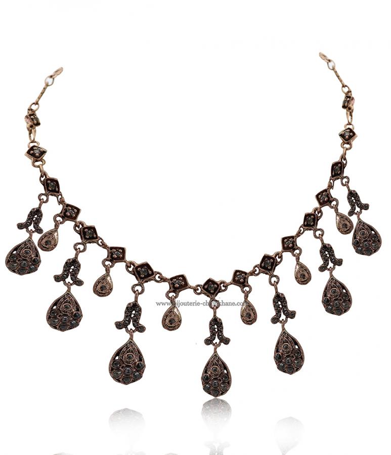 Bijoux en ligne Collier Diamants Rose ''Chichkhane'' 51397