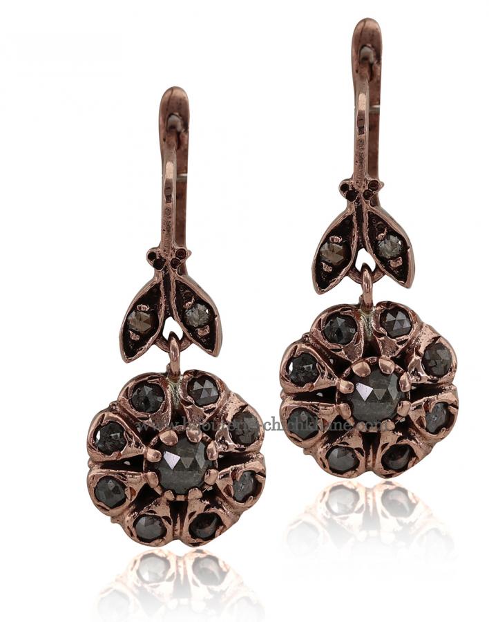 Bijoux en ligne Boucles D'oreilles Diamants Rose ''Chichkhane'' 51448