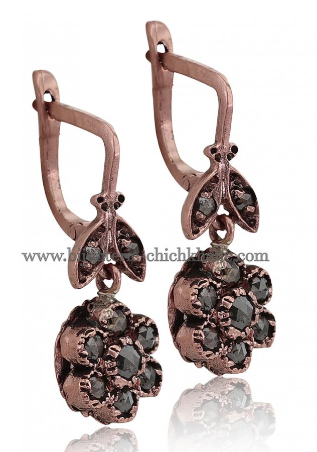 Bijoux en ligne Boucles D'oreilles Diamants Rose ''Chichkhane'' 51656