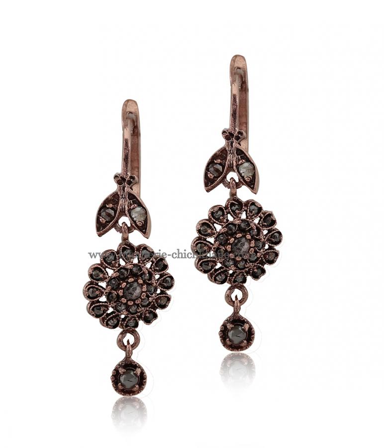 Bijoux en ligne Boucles D'oreilles Diamants Rose ''Chichkhane'' 51715
