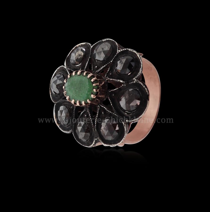 Bijoux en ligne Bague Diamants Rose ''Chichkhane'' 52064