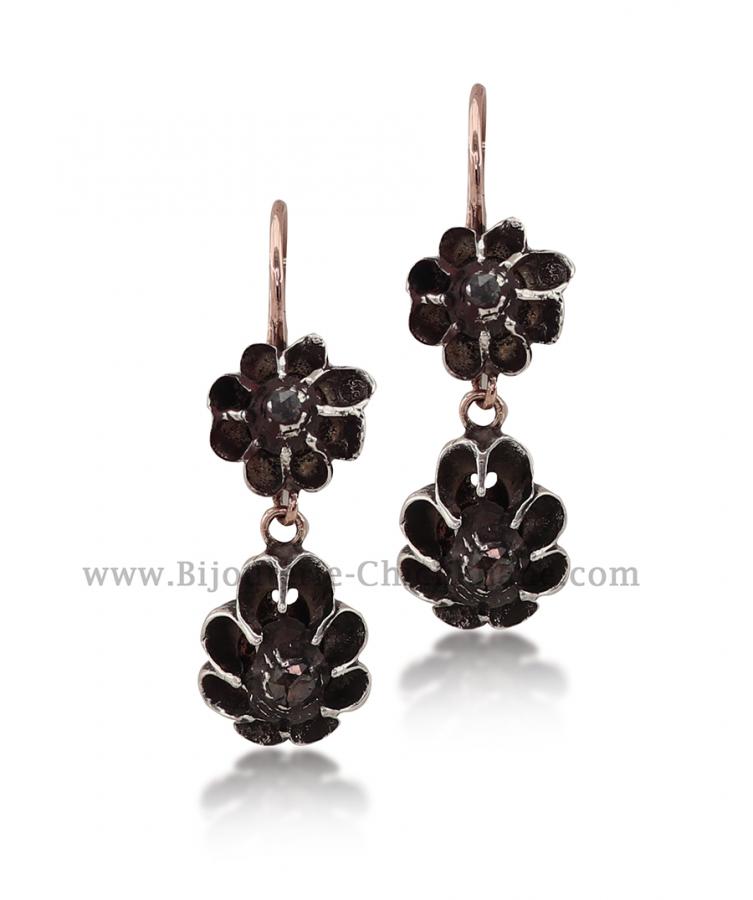 Bijoux en ligne Boucles D'oreilles Diamants Rose ''Chichkhane'' 52065