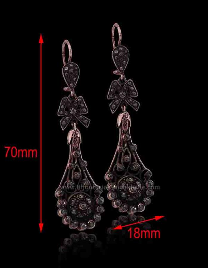 Bijoux en ligne Boucles D'oreilles Diamants Rose ''Chichkhane'' 52200