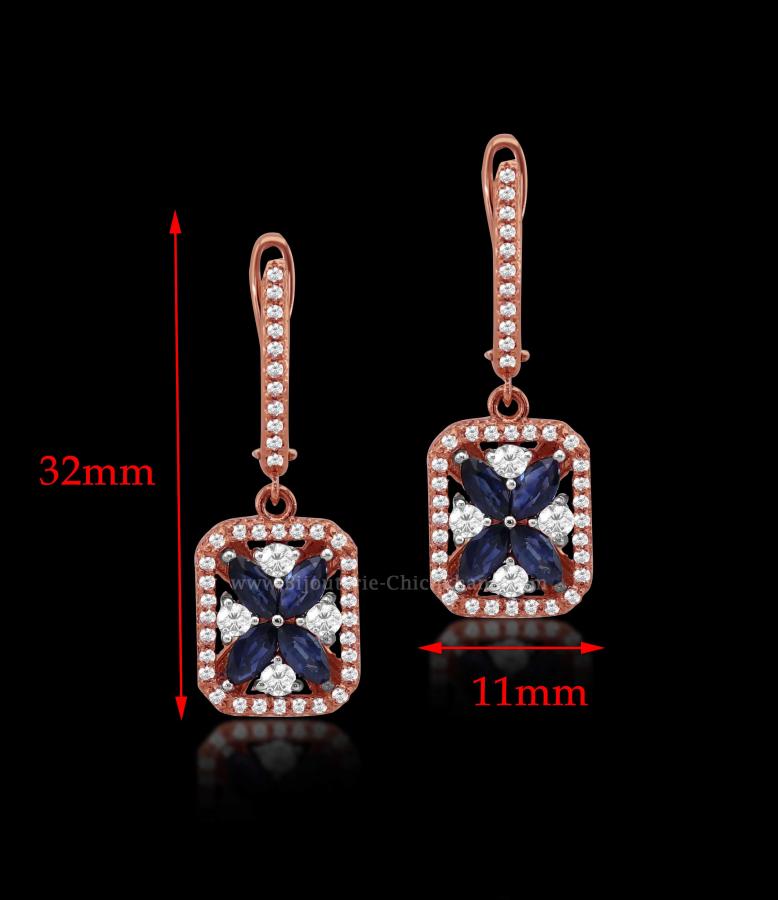 Bijoux en ligne Boucles D'oreilles Diamants 52207