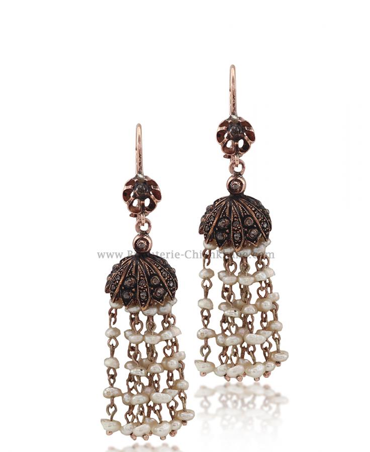 Bijoux en ligne Boucles D'oreilles Diamants Rose ''Chichkhane'' 52505