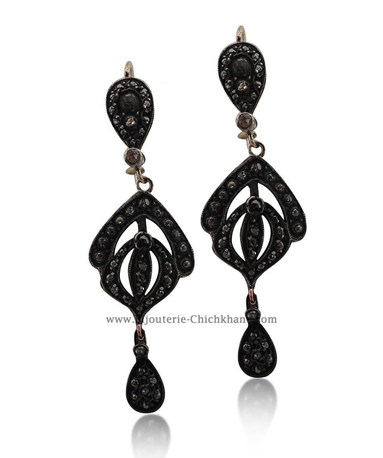 Bijoux en ligne Boucles D'oreilles Diamants Rose ''Chichkhane'' 53079