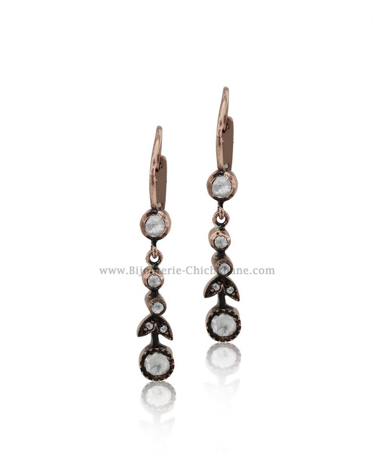 Bijoux en ligne Boucles D'oreilles Diamants Blanc ''Chichkhane'' 53080