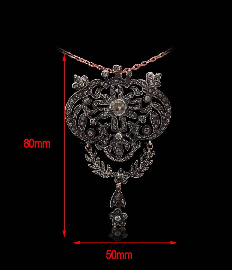 Bijoux en ligne Pendentif Diamants Rose ''Chichkhane'' 53218