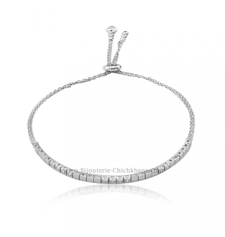 Bijoux en ligne Gourmette Zircon 53952