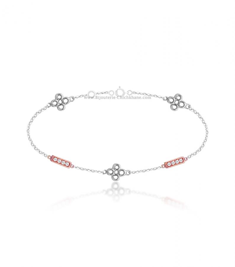 Bijoux en ligne Gourmette Zircon 53968