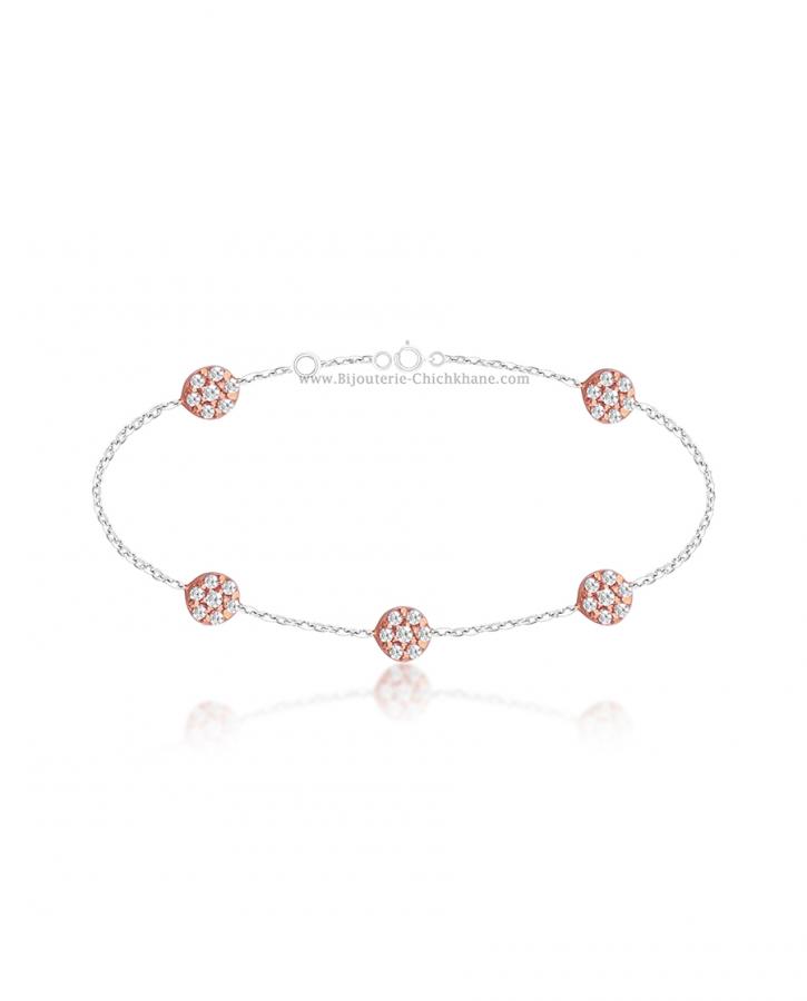 Bijoux en ligne Gourmette Zircon 53972