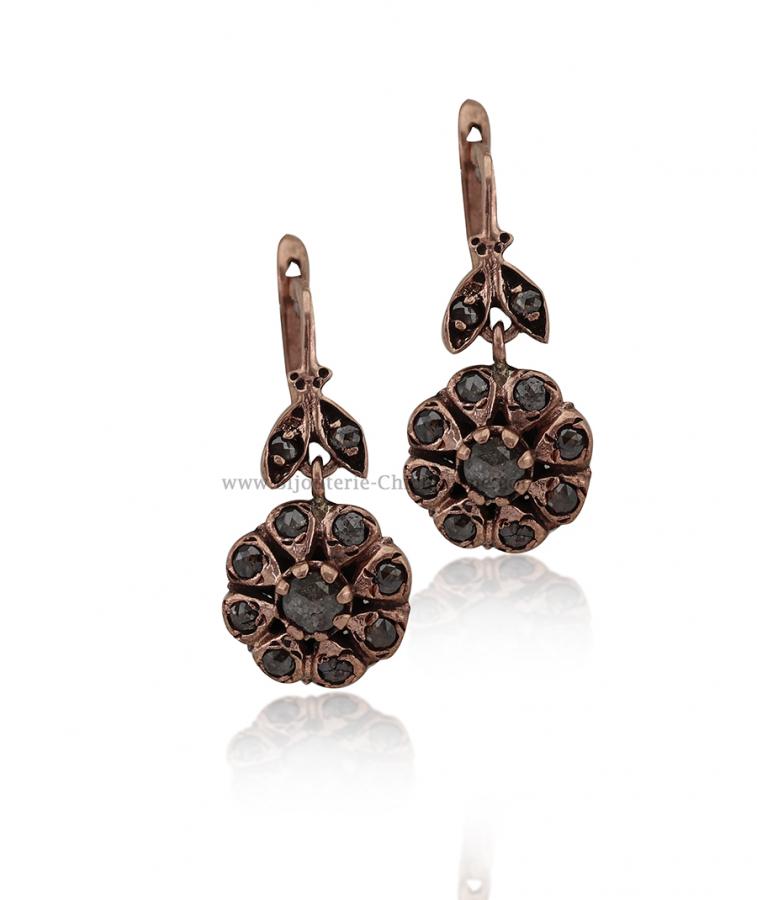 Bijoux en ligne Boucles D'oreilles Diamants Rose ''Chichkhane'' 54458