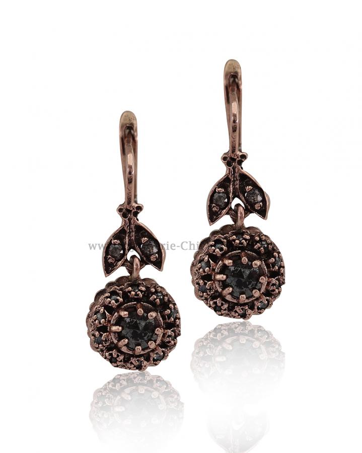 Bijoux en ligne Boucles D'oreilles Diamants Rose ''Chichkhane'' 54462