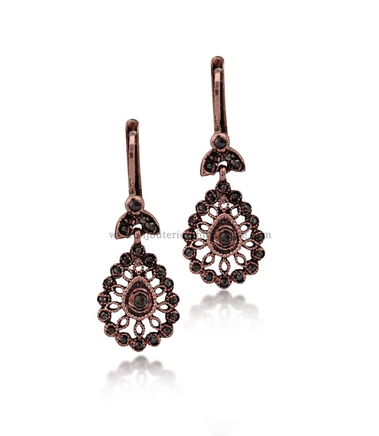 Bijoux en ligne Boucles D'oreilles Diamants Rose ''Chichkhane'' 54534