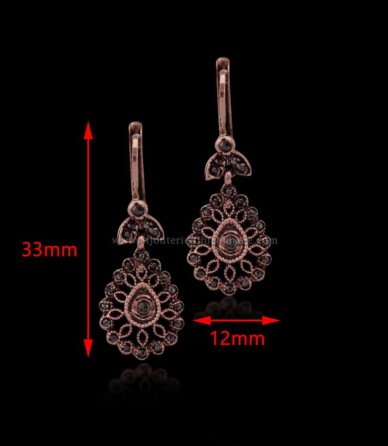 Bijoux en ligne Boucles D'oreilles Diamants Rose ''Chichkhane'' 54534