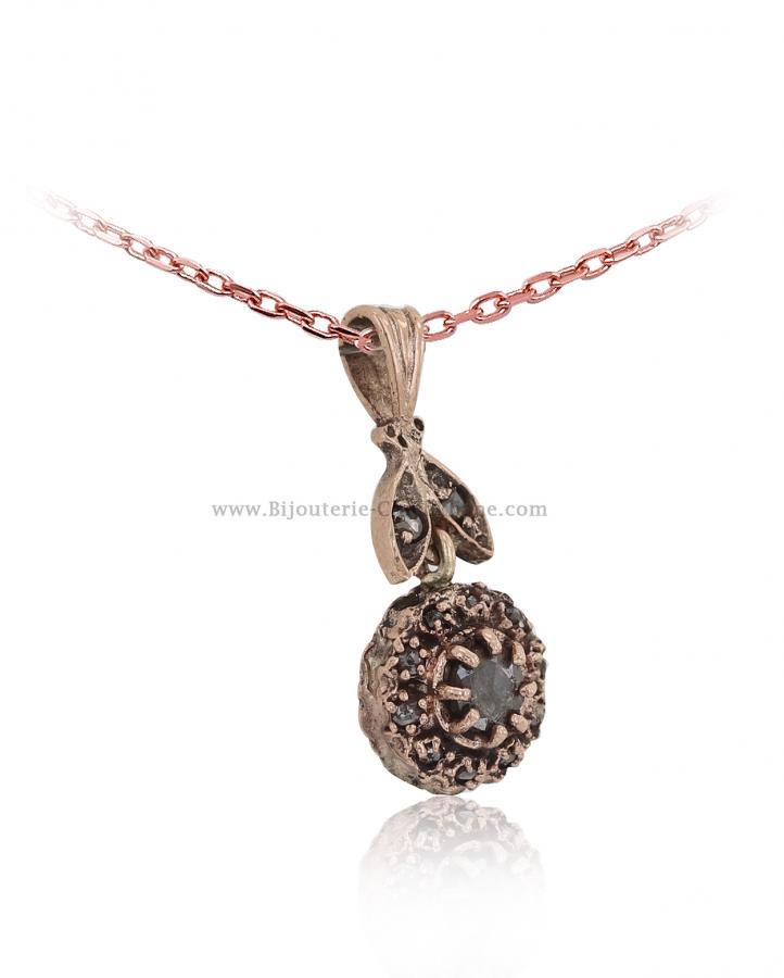 Bijoux en ligne Pendentif Diamants Rose ''Chichkhane'' 55883
