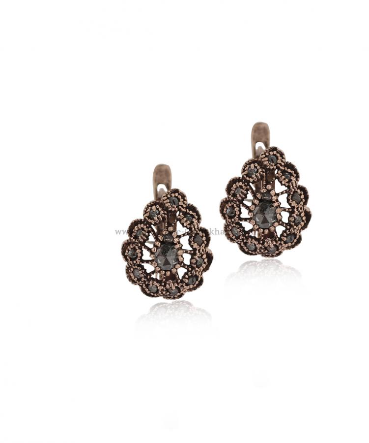 Bijoux en ligne Boucles D'oreilles Diamants Rose ''Chichkhane'' 55930