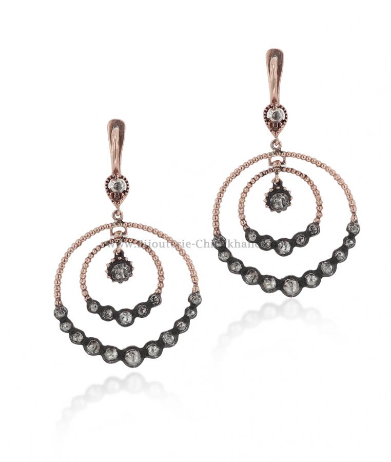 Bijoux en ligne Boucles D'oreilles Diamants Blanc ''Chichkhane'' 56000