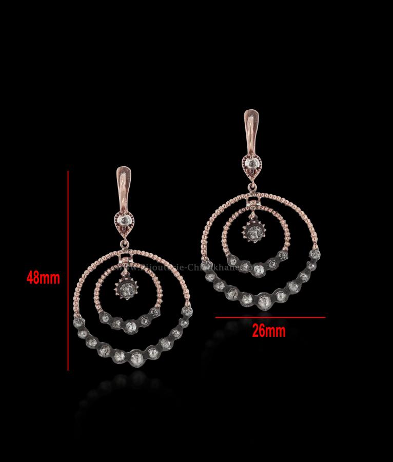 Bijoux en ligne Boucles D'oreilles Diamants Blanc ''Chichkhane'' 56000