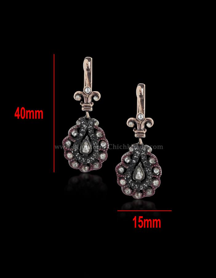 Bijoux en ligne Boucles D'oreilles Diamants Blanc ''Chichkhane'' 56002