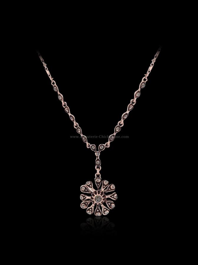 Bijoux en ligne Collier Diamants Rose ''Chichkhane'' 56006